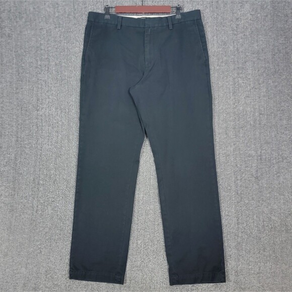 Banana Republic Pants Mens 36x31* Black Emerson Chino 100% Cotton - Picture 1 of 13